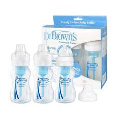 American Dr. Brown's Wide-Mouth Plastic Bottle 8OZ 3 Pcs