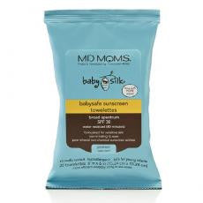 Md Moms Baby Silk Babysafe Sunscreen Towelettes, SPF 30+ 20 ea