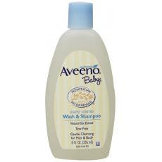 Aveeno Baby Wash & Shampoo, Lightly Scented, 8 Ounce