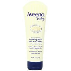 Aveeno Baby Soothing Relief Moisture Cream, Fragrance Free, 8 Ounce