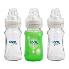 Born Free Glass Bottle with Sleeve 3-Pack size:9oz
