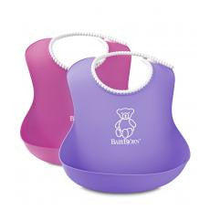 BABYBJORN Soft Bib, Pink/Purple, 2 Count