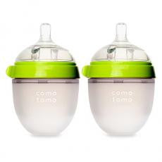 Comotomo 5-Ounce Baby Bottles in Green (2-Pack)