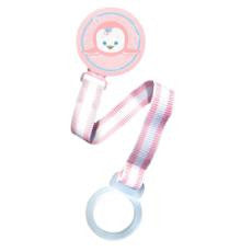 Girl Pacifier Holder Razbaby Pacifier Finally Saw Band / Lanyard Girl Pink