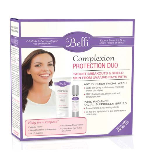 Belli Complexion Protection Duo: Anti-Blemish Facial Wash/Facial Sunscreen