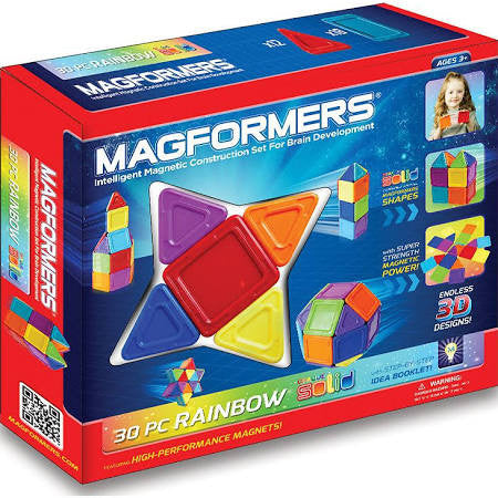 Magformers 30-pc. Rainbow Set